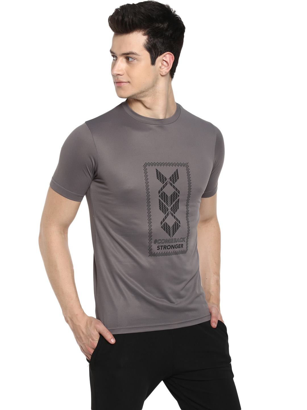 Nivia Nivia Nitro-8 T-Shirt - DARK GREY (3)