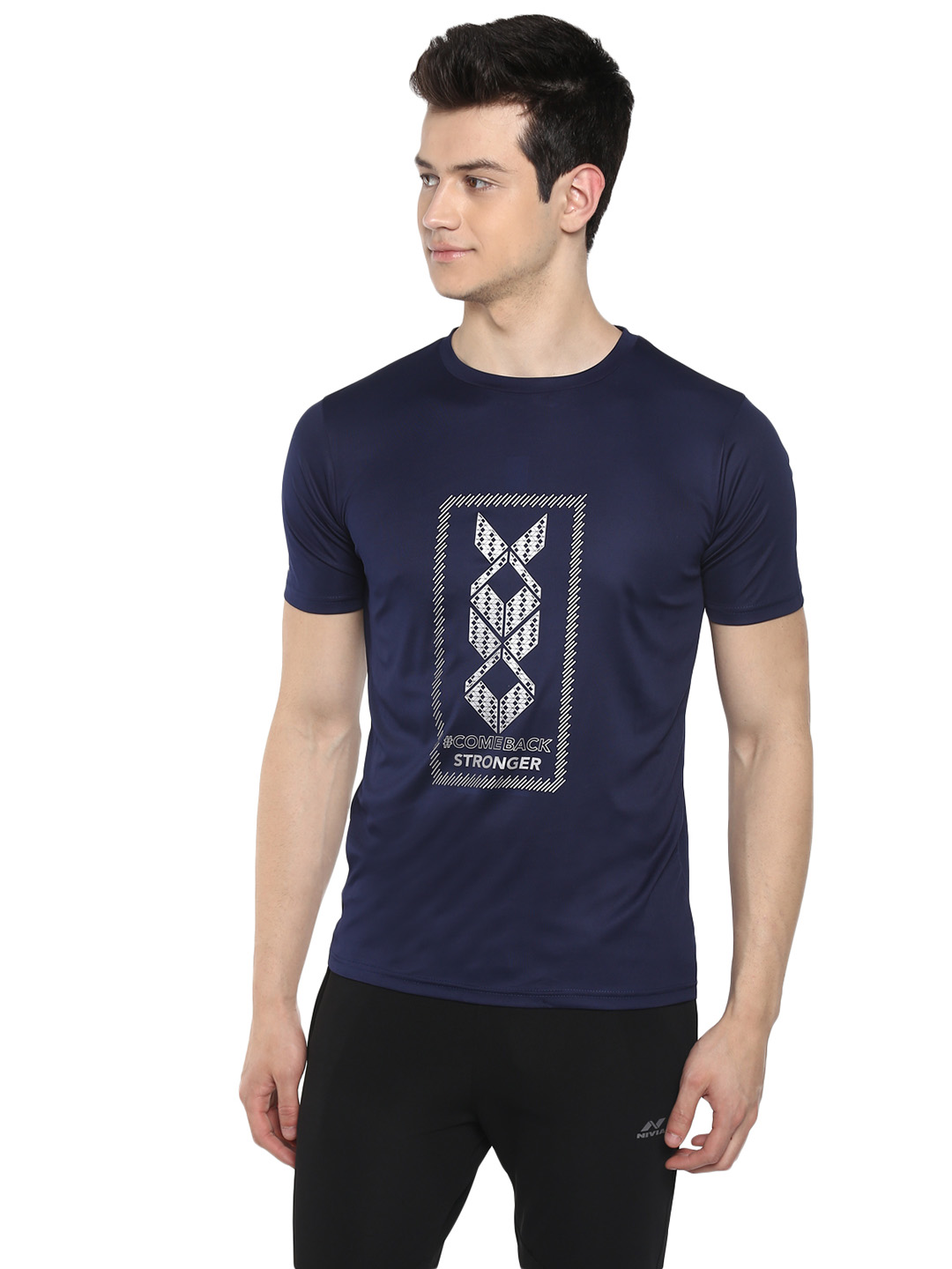 Nivia Nivia Nitro-8 T-Shirt - NAVY (1)