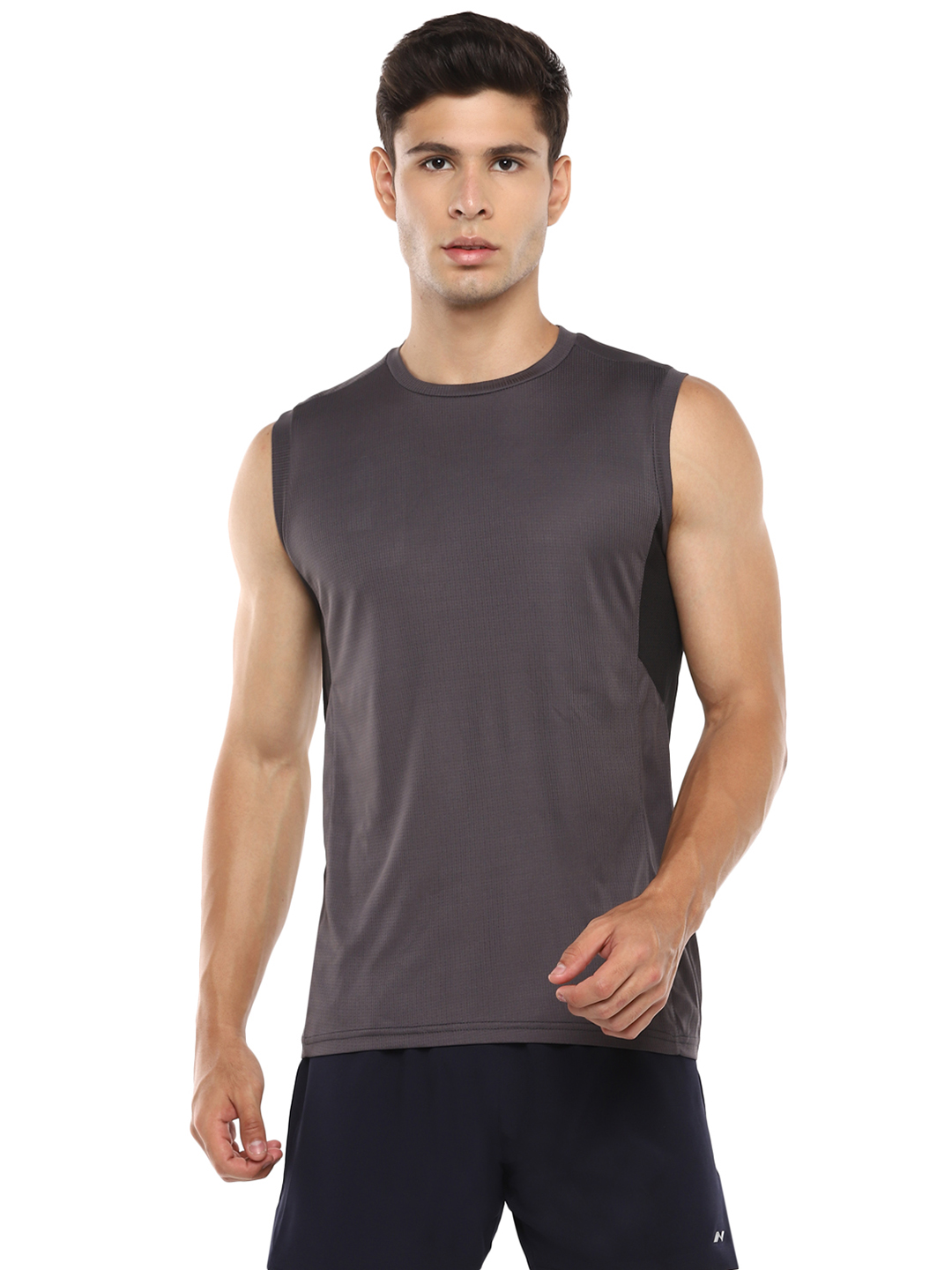 Nivia Nivia Oxy-7 Tank Top - DARK GREY (1)