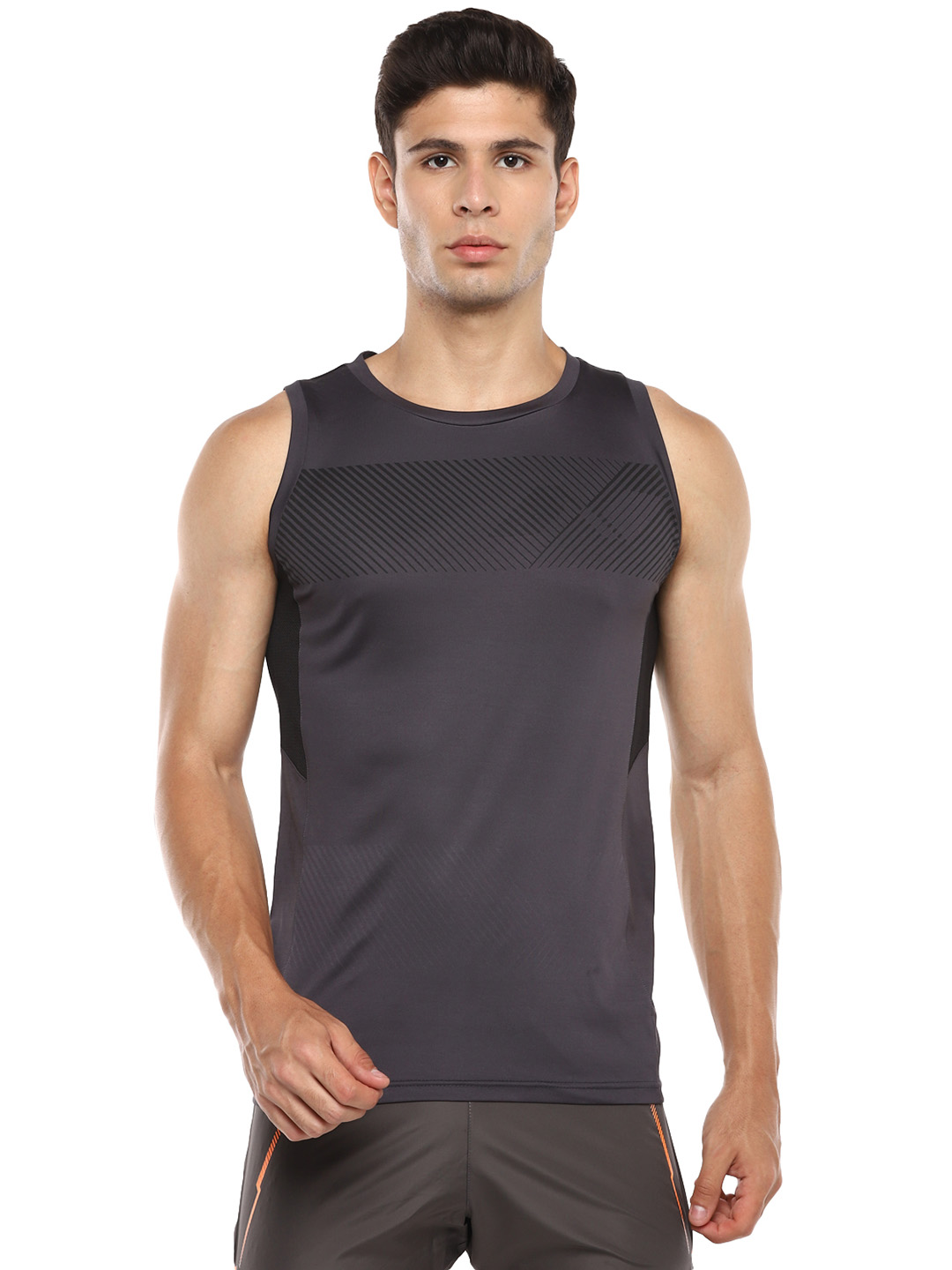 Nivia Nivia Oxy-8 Tank Top - DARK GREY (1)