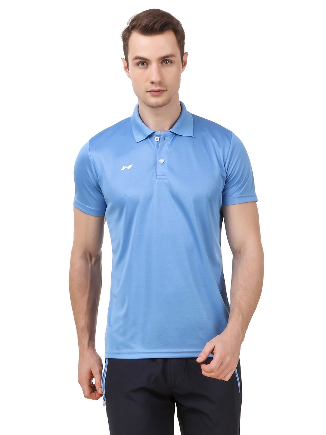 Nivia Nivia Polo Tee- Men - SKY BLUE (1)