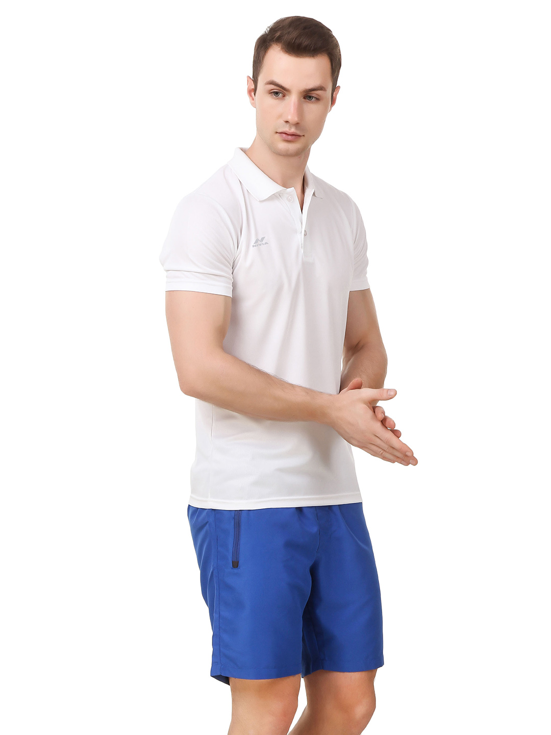 Nivia Nivia Polo Tee- Men - WHITE (3)