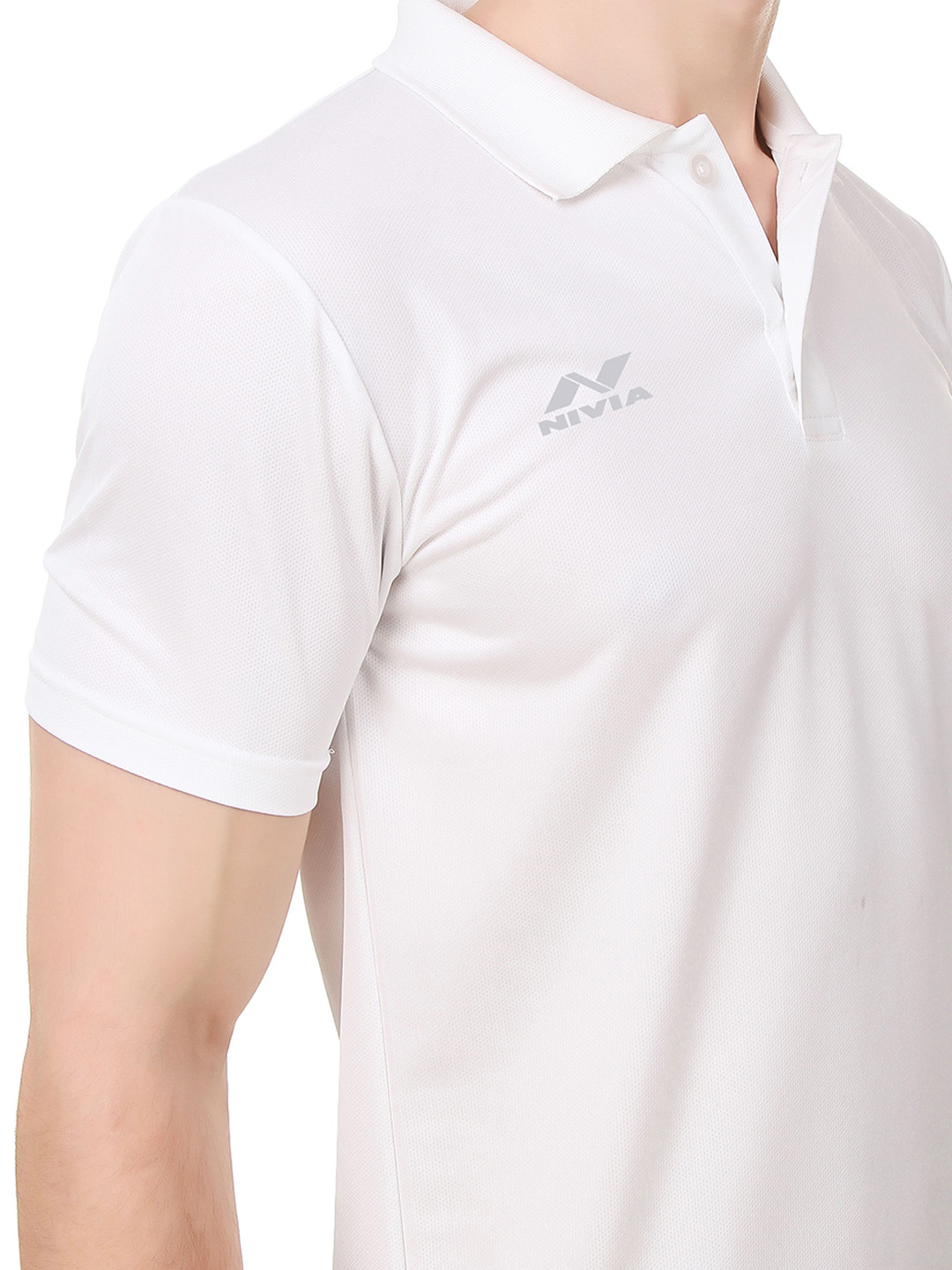 Nivia Nivia Polo Tee- Men - WHITE (7)