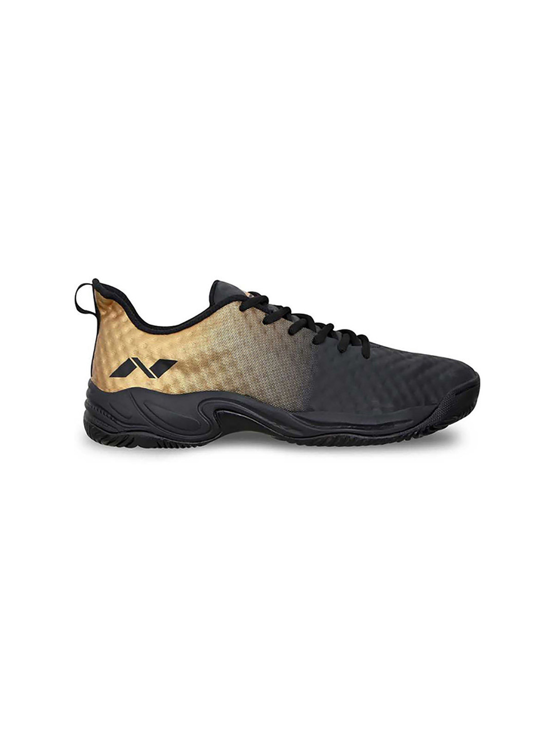 Nivia Nivia Power Smash Black and Bronze Tennis Shoes (1)