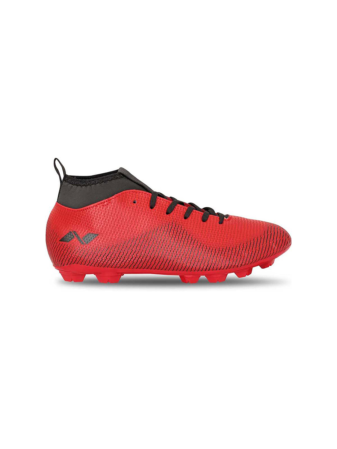 Nivia Nivia Pro Red and Black Carbonite 4.0 Football Stud Shoes (1)