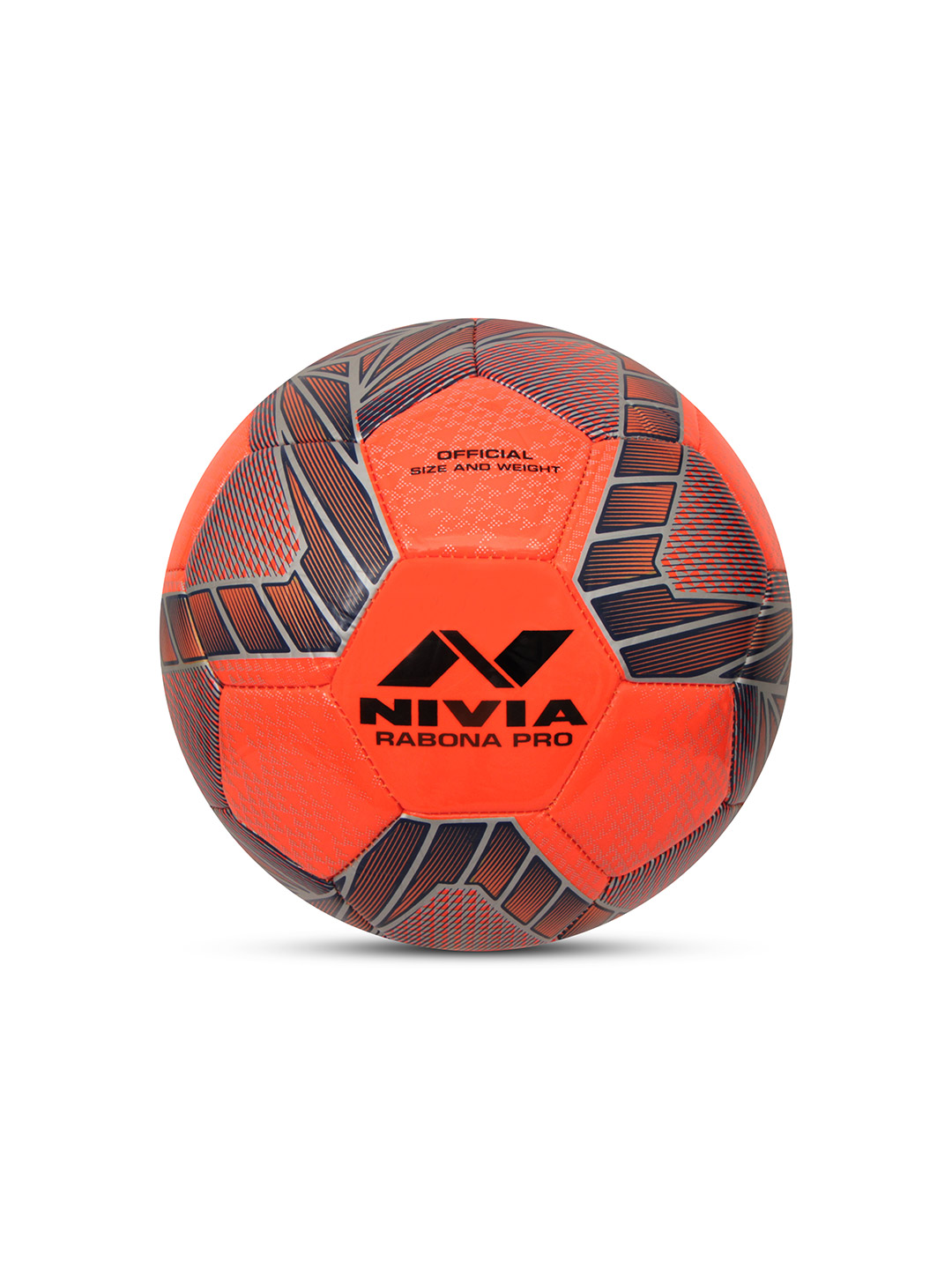 Nivia Nivia Rabona Pro Football  Size - 5 (Orange) (1)