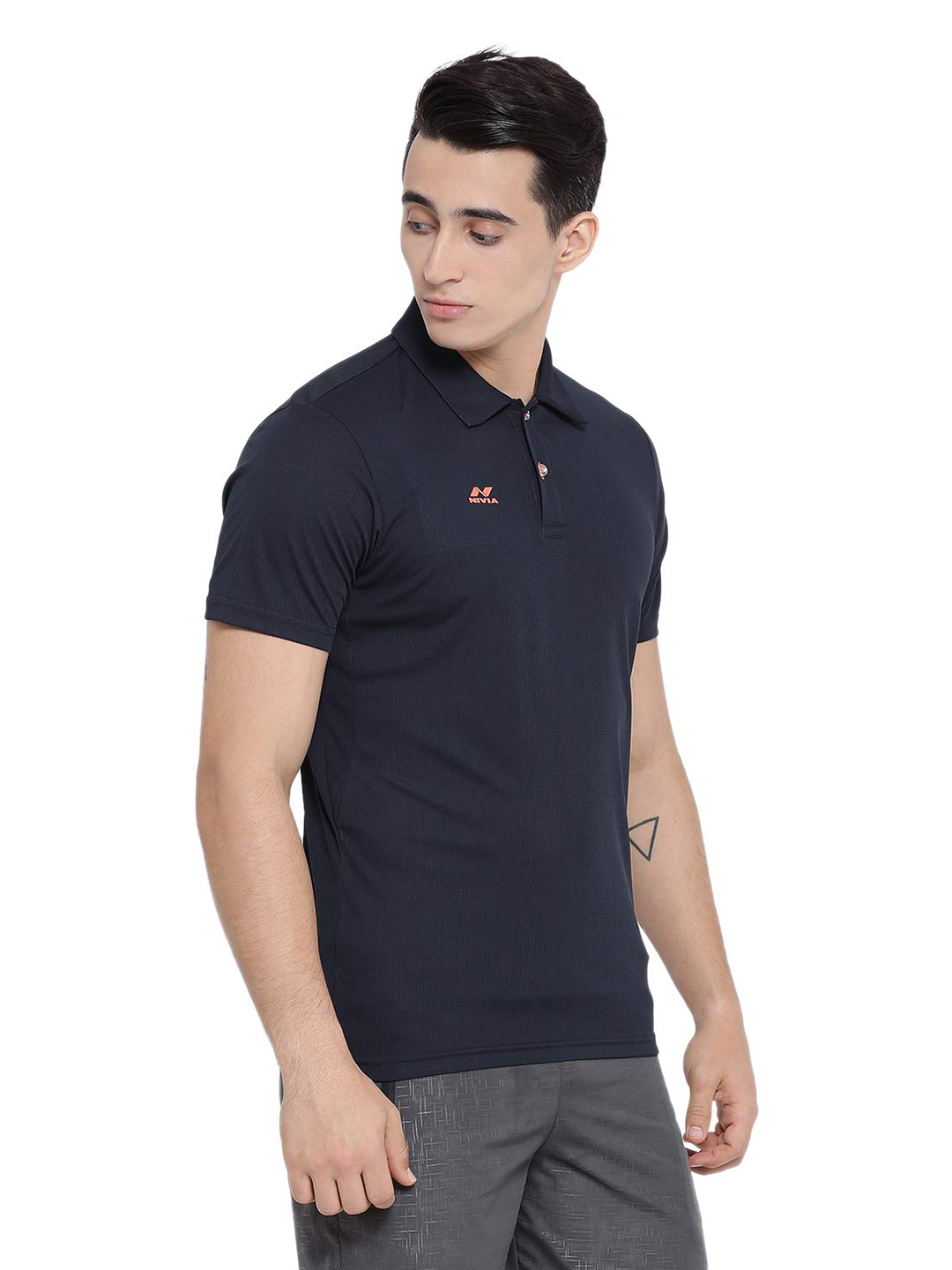 Nivia Nivia Ray-4 Polo T-Shirt - NAVY (3)