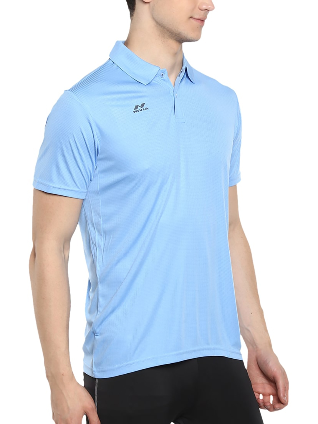 Nivia Nivia Ray-4 Polo T-Shirt - SKY BLUE (2)