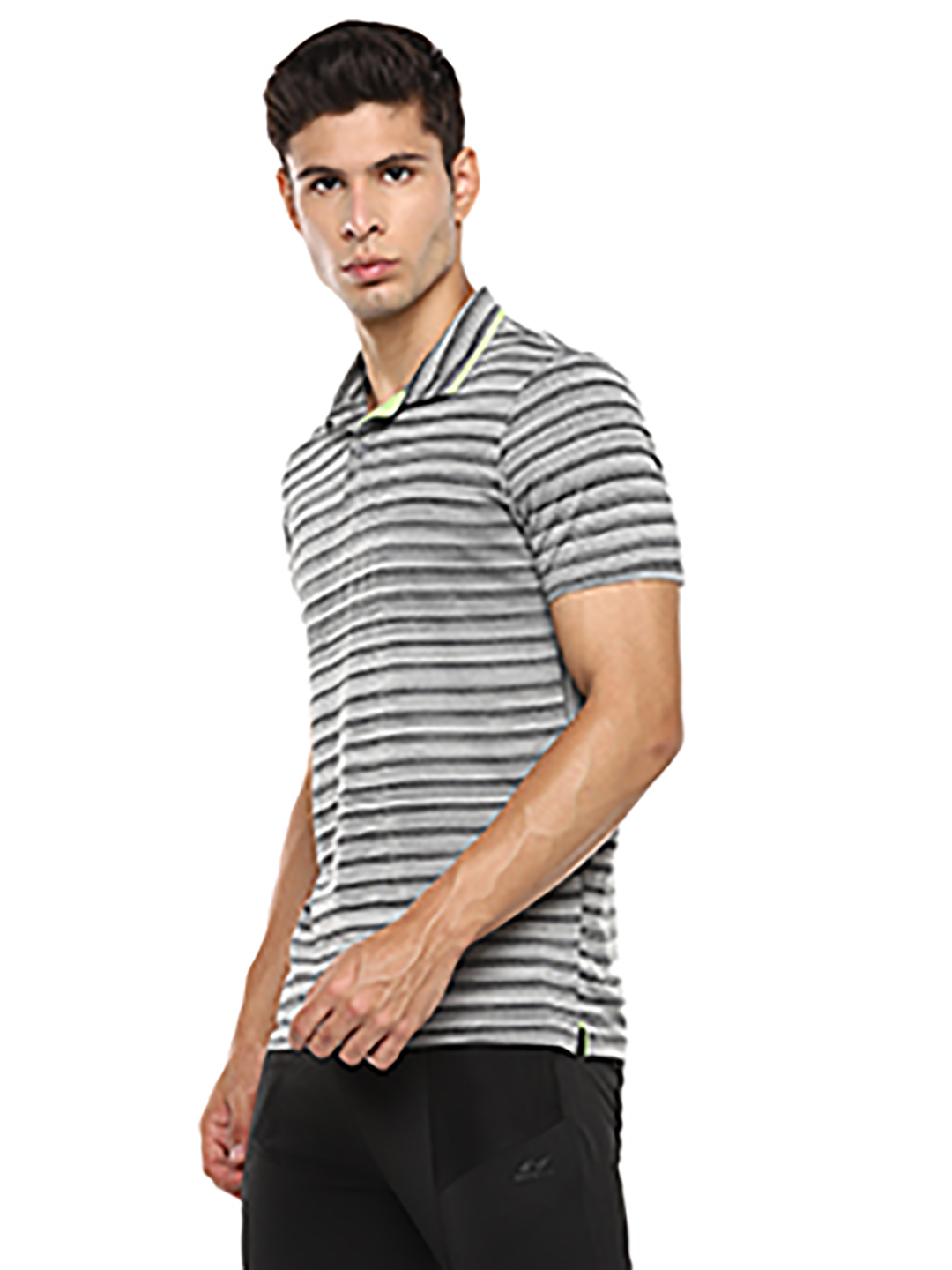 Nivia Nivia Ray Polo-10 T Shirt - GREY/BLACK (4)