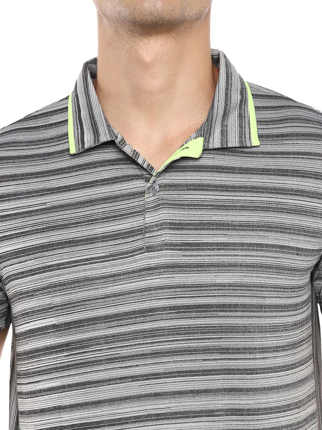 Nivia Nivia Ray Polo-10 T Shirt - GREY/BLACK (6)
