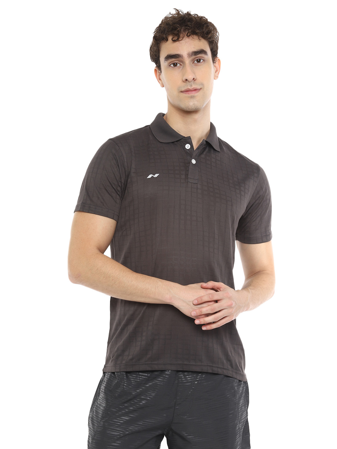 Nivia Nivia Ray Polo-13 T-Shirt - DARK GREY (1)