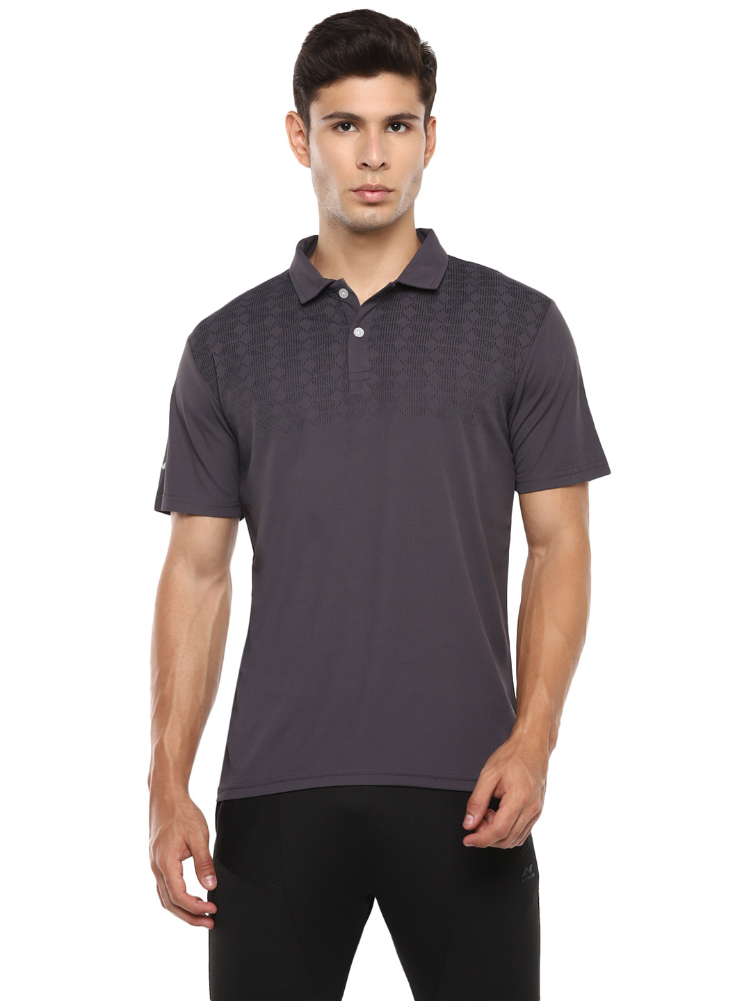 Nivia Nivia Ray Polo-14 T-Shirt - DARK GREY (1)