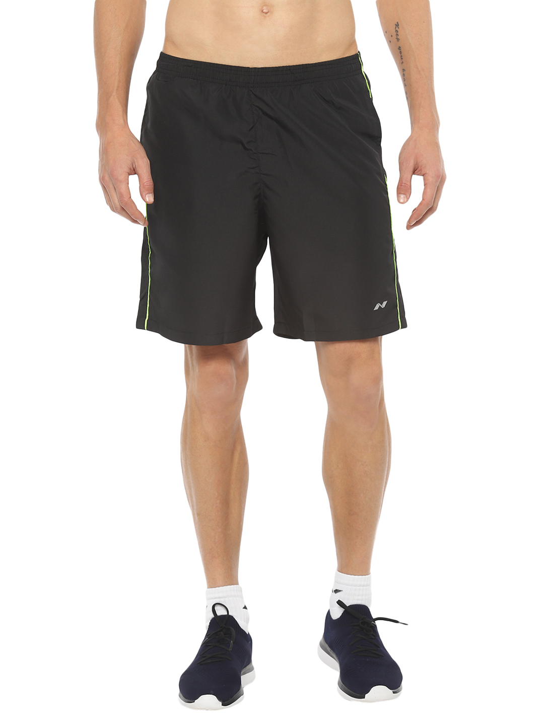Nivia Nivia Ultra Training Shorts - BLACK / F.GREEN (1)