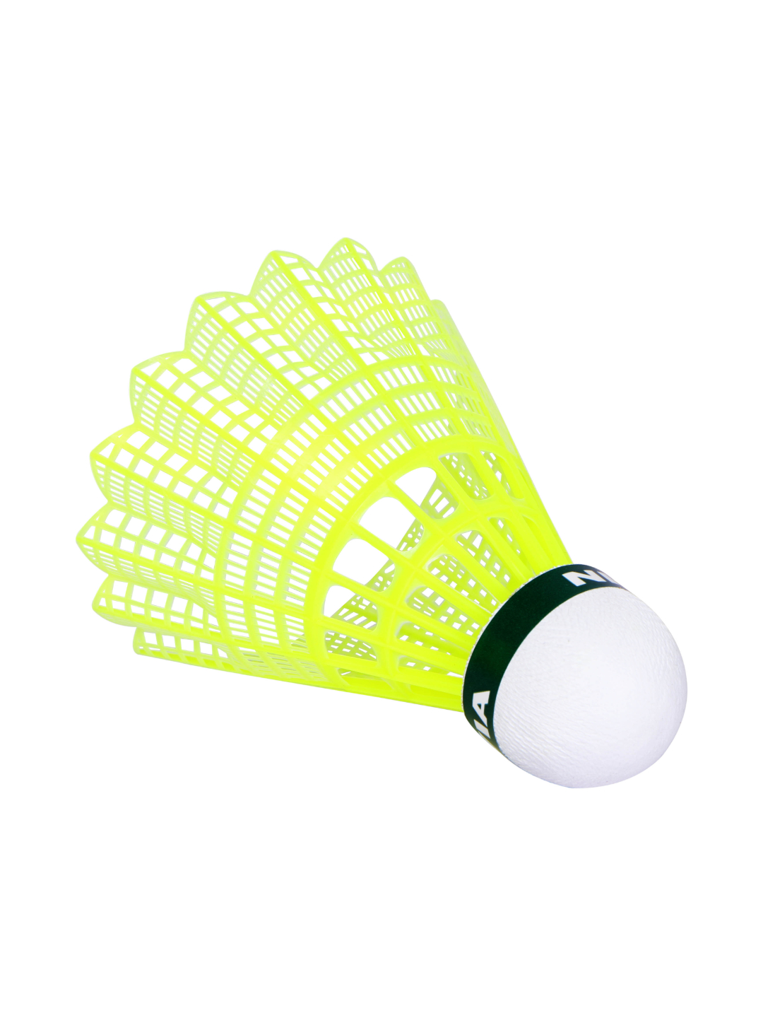 Nivia Nylon Shuttle Cock Yellow With Green Band (Indoor) (1)