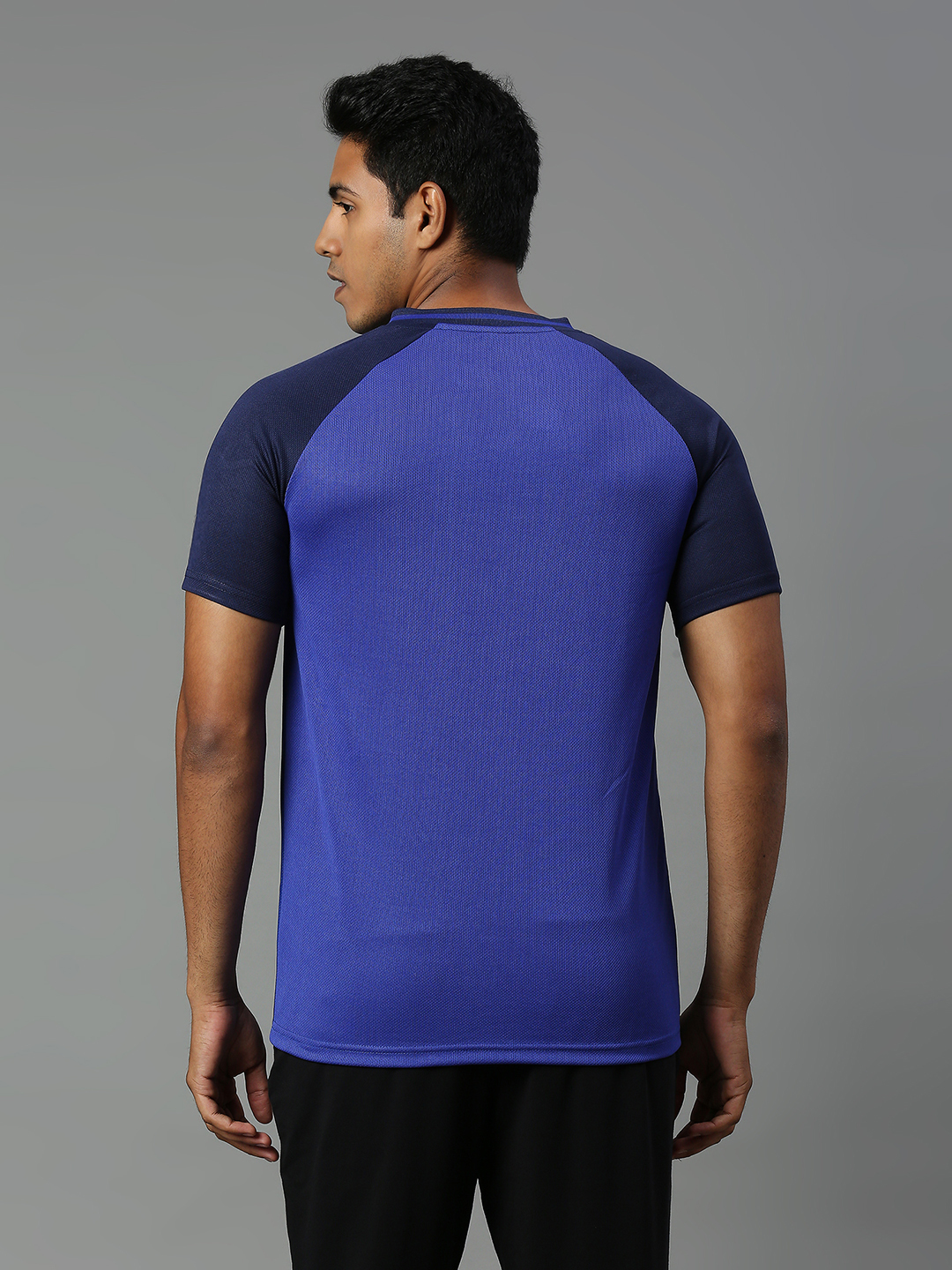 Buy Official ICC CWC 23 Men Royal Blue Printed Round Neck T Shirts From