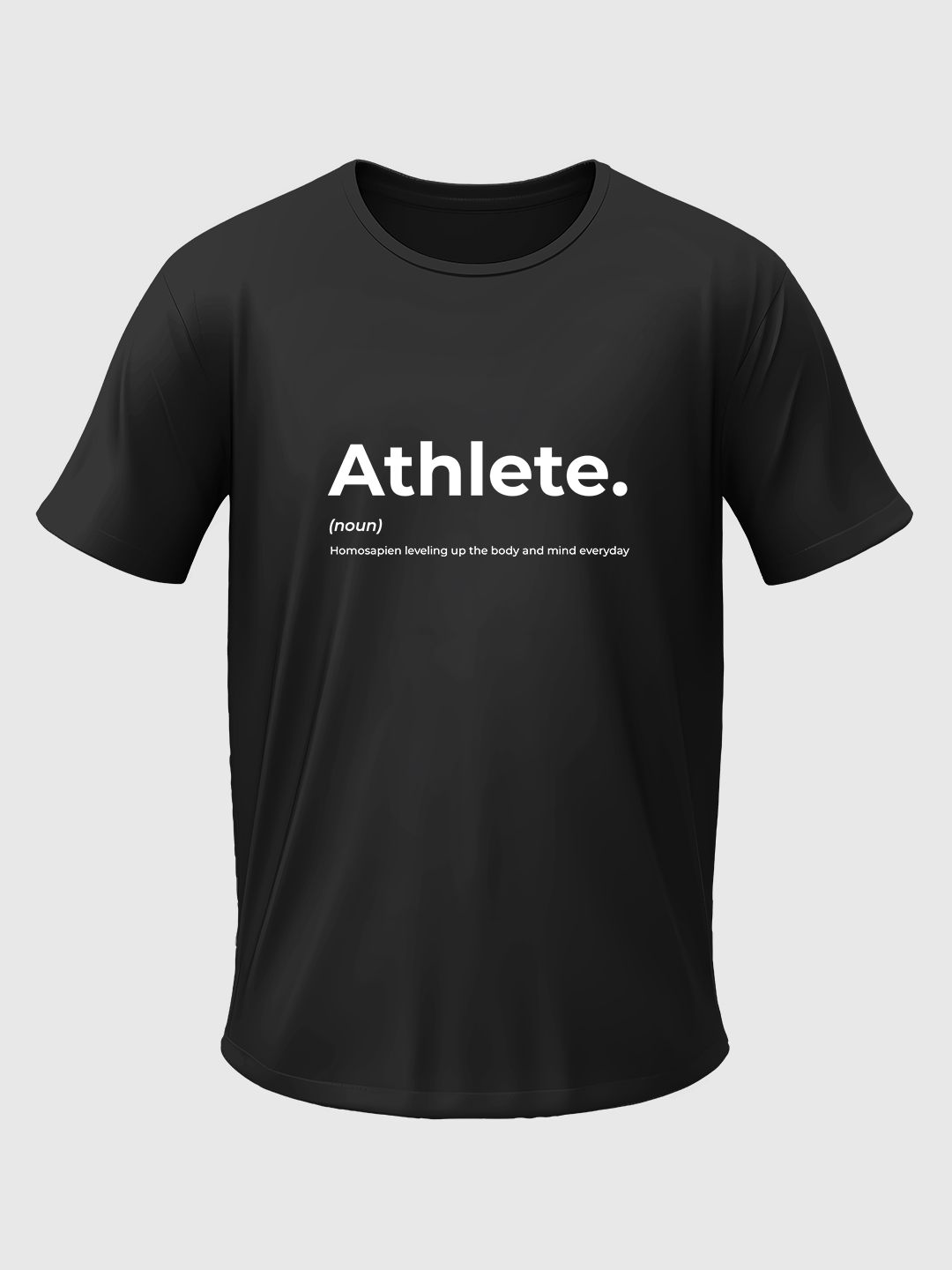 Olympics 2024 Men Black Typography Printed Oversized Fit Half Sleeves Sports T-shirt (1)
