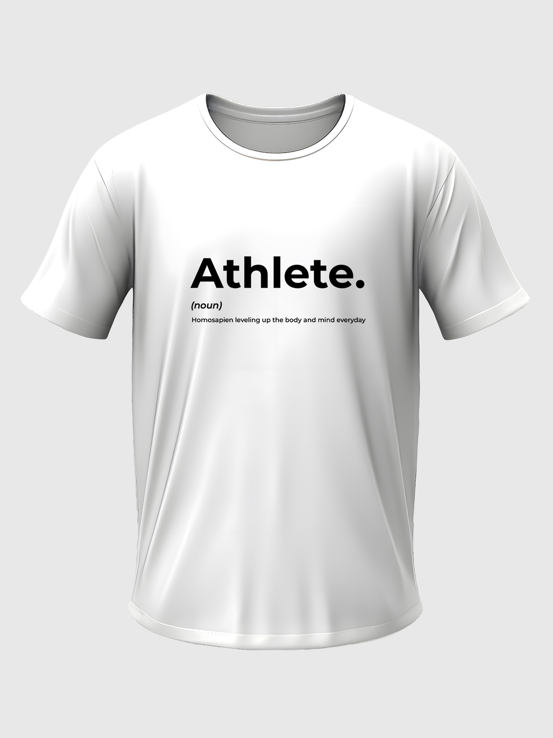 Olympics 2024 Men White Typography Printed Oversized Fit Half Sleeves Sports T-shirt (1)