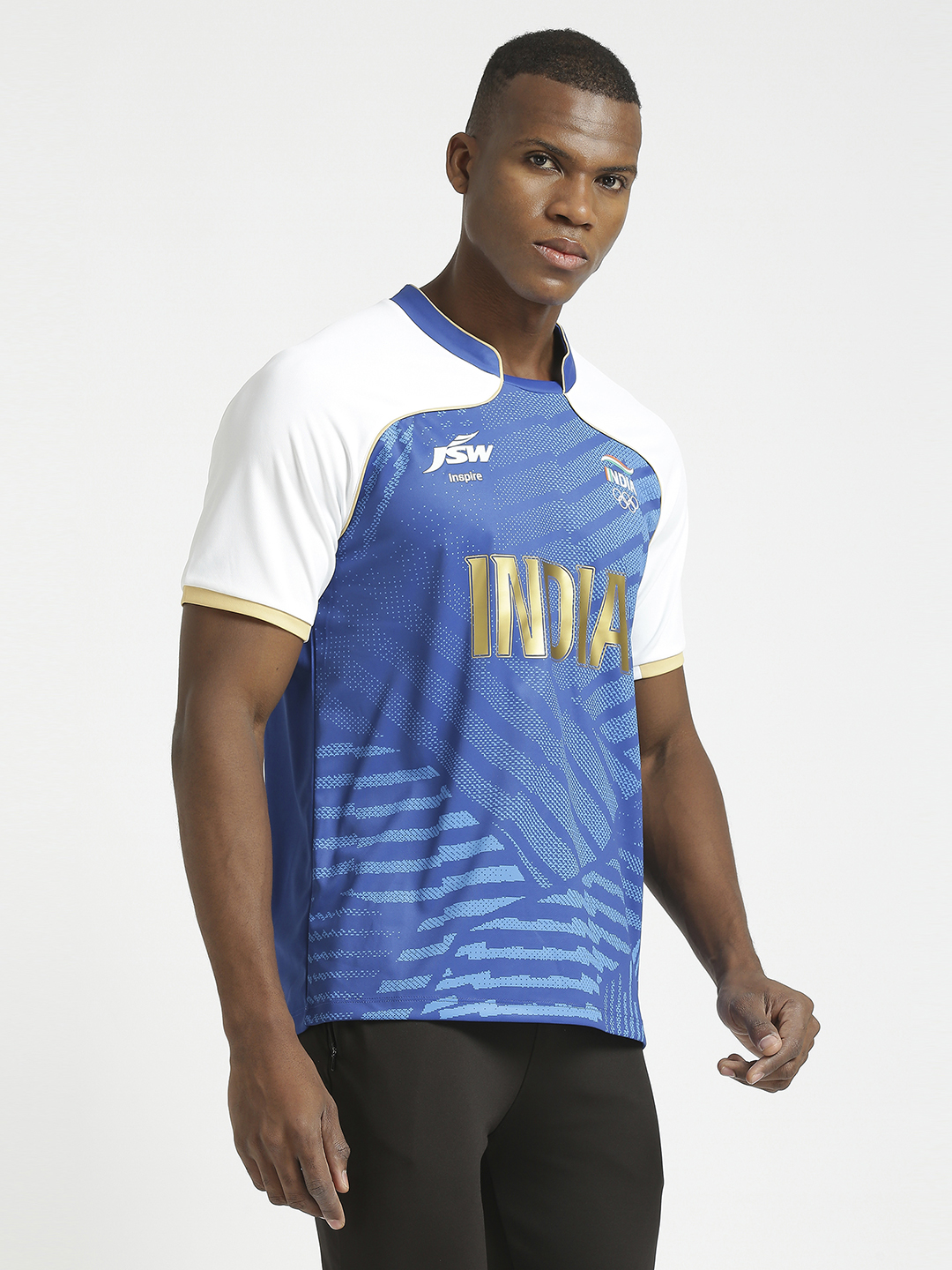 Olympics 2024 Olympics 2024 Team India Official Travel Jersey For Men (4)