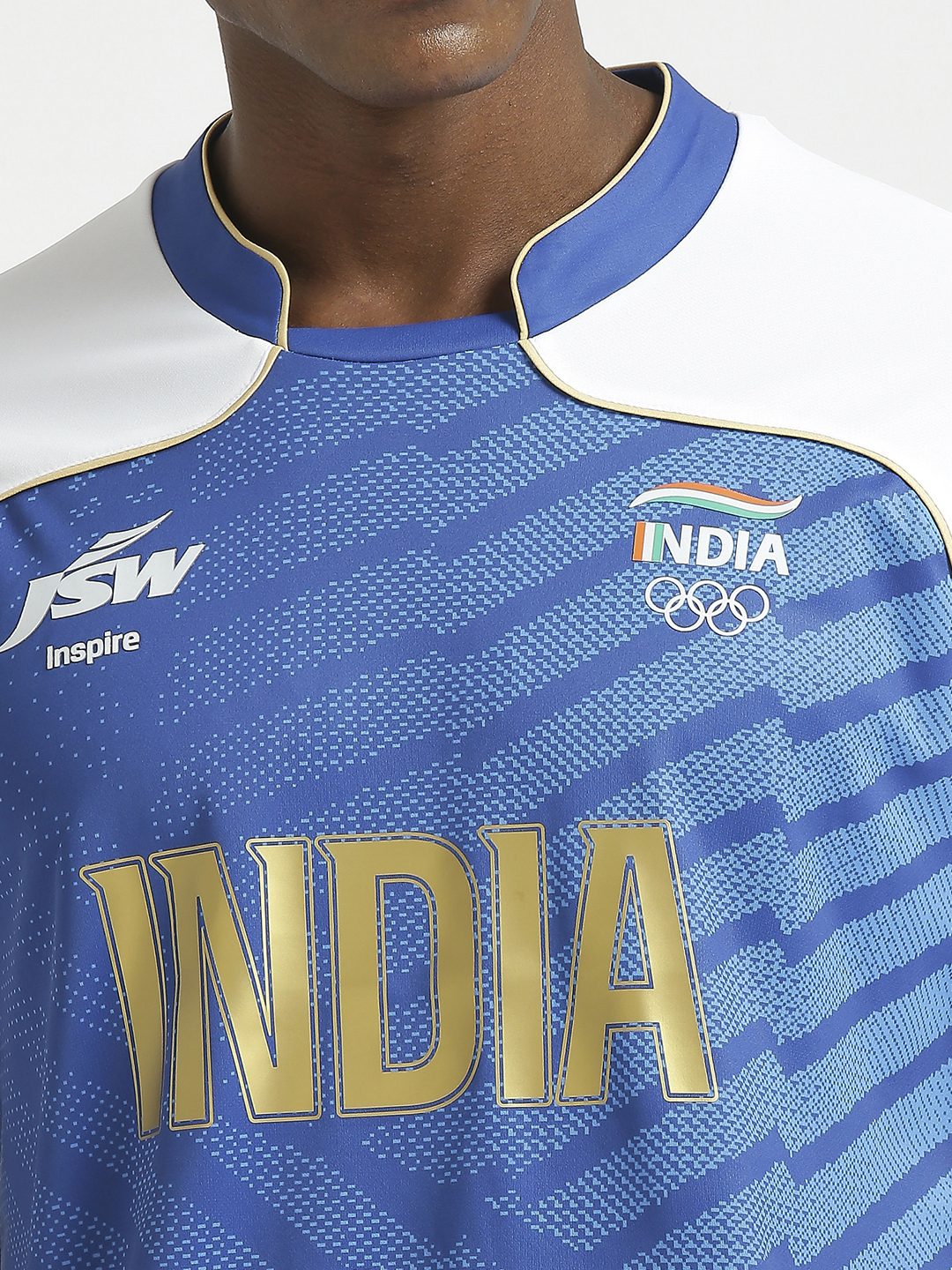 Olympics 2024 Olympics 2024 Team India Official Travel Jersey For Men (8)