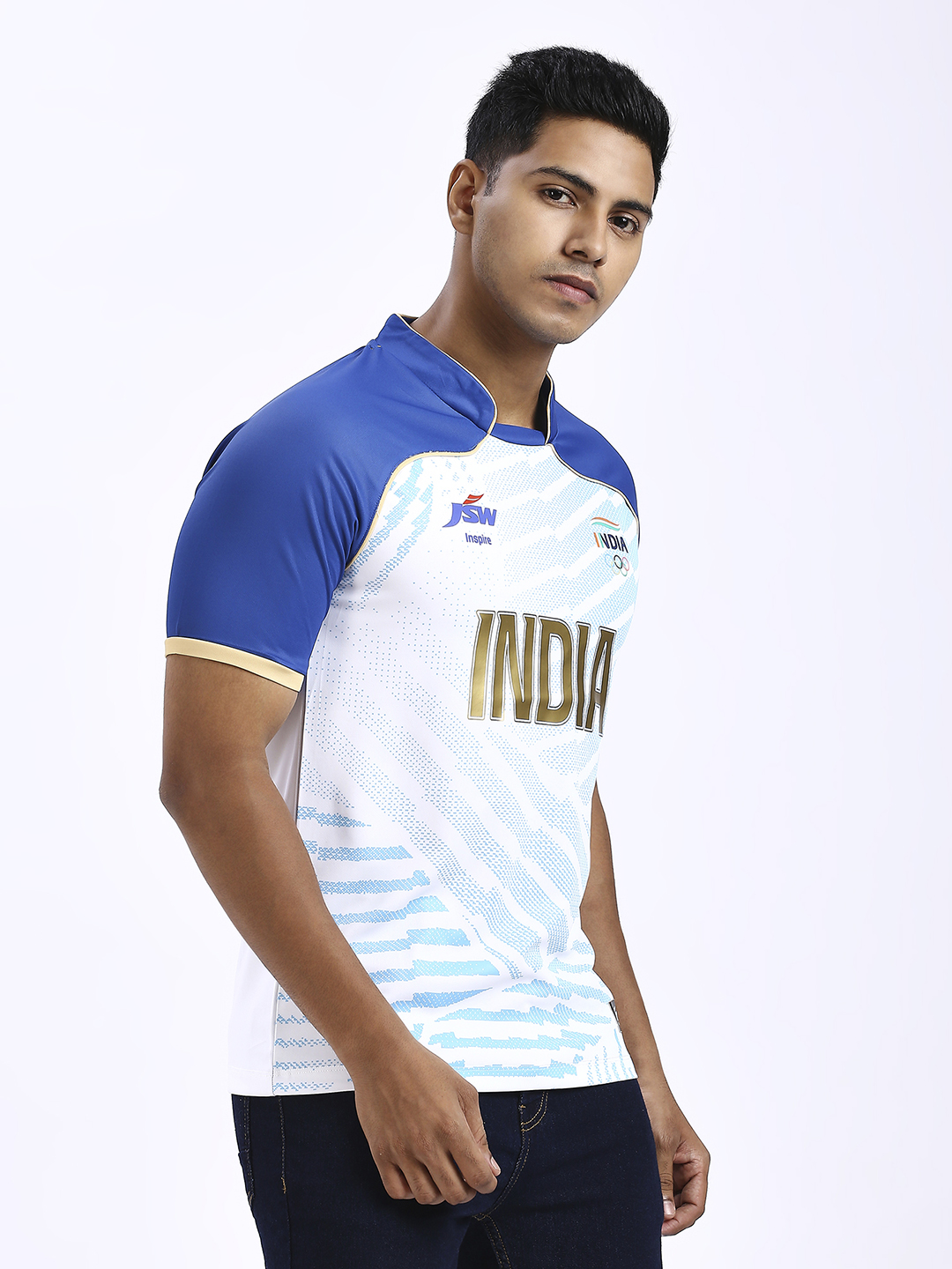 Olympics 2024 Olympics 2024 Team India Official Travel Jersey For Men (4)
