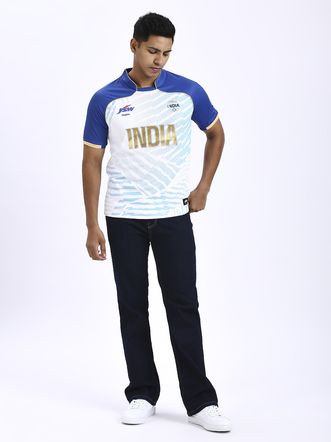 Olympics 2024 Olympics 2024 Team India Official Travel Jersey For Men (7)