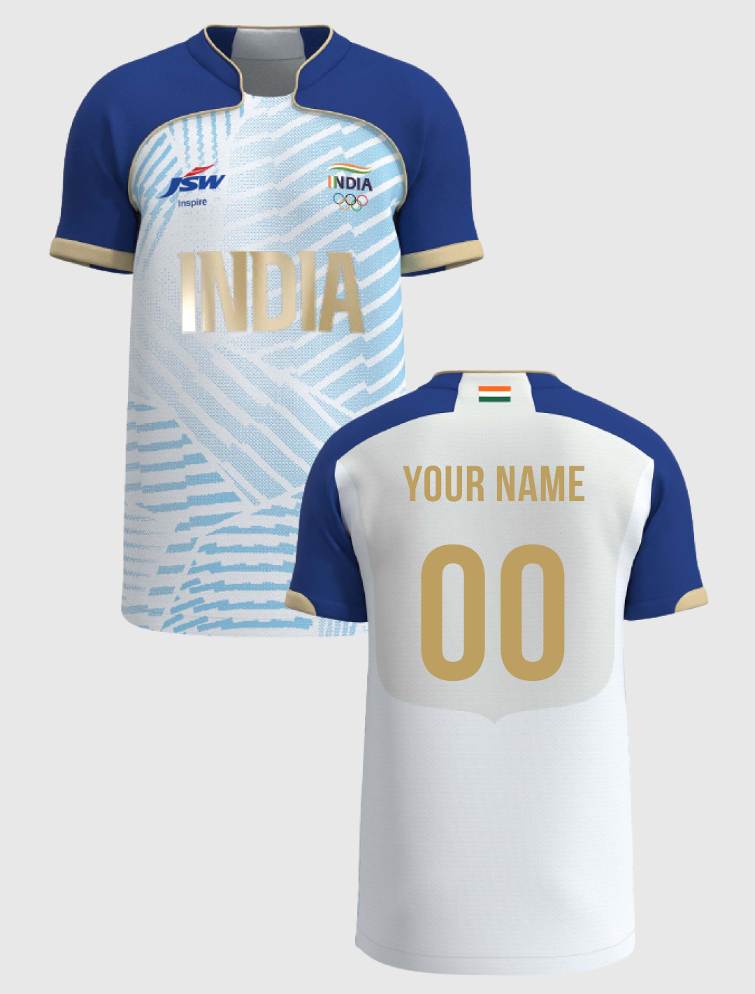 Olympics 2024 Team India Official Travel Jersey For Women - Customised
