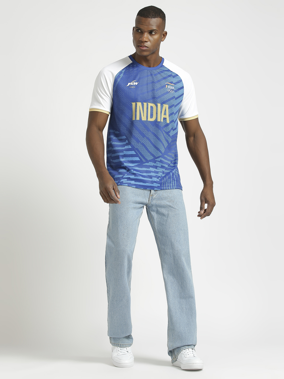 Olympics 2024 Olympics 2024 Team India Replica Jersey For Men (6)