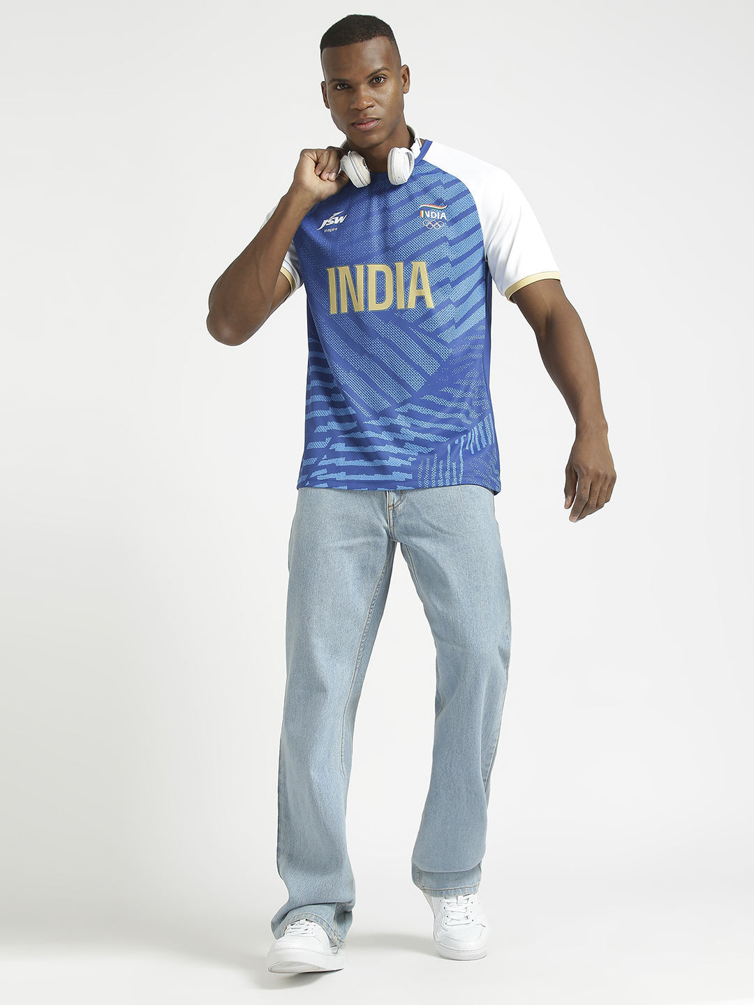 Olympics 2024 Olympics 2024 Team India Replica Jersey For Men (7)