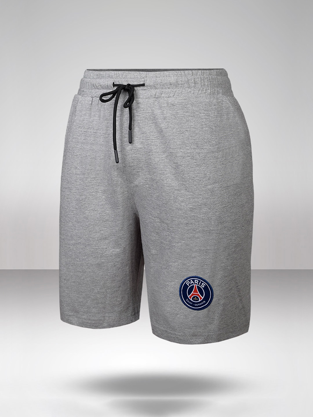 Paris Saint-Germain Grey Melange Fan Shorts (1)