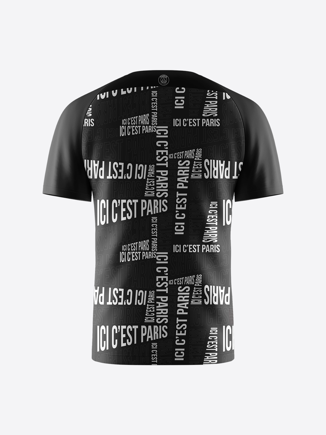 Paris Saint-Germain Men All-Over Print Half Sleeves Round Neck Polyester T-Shirt (2)