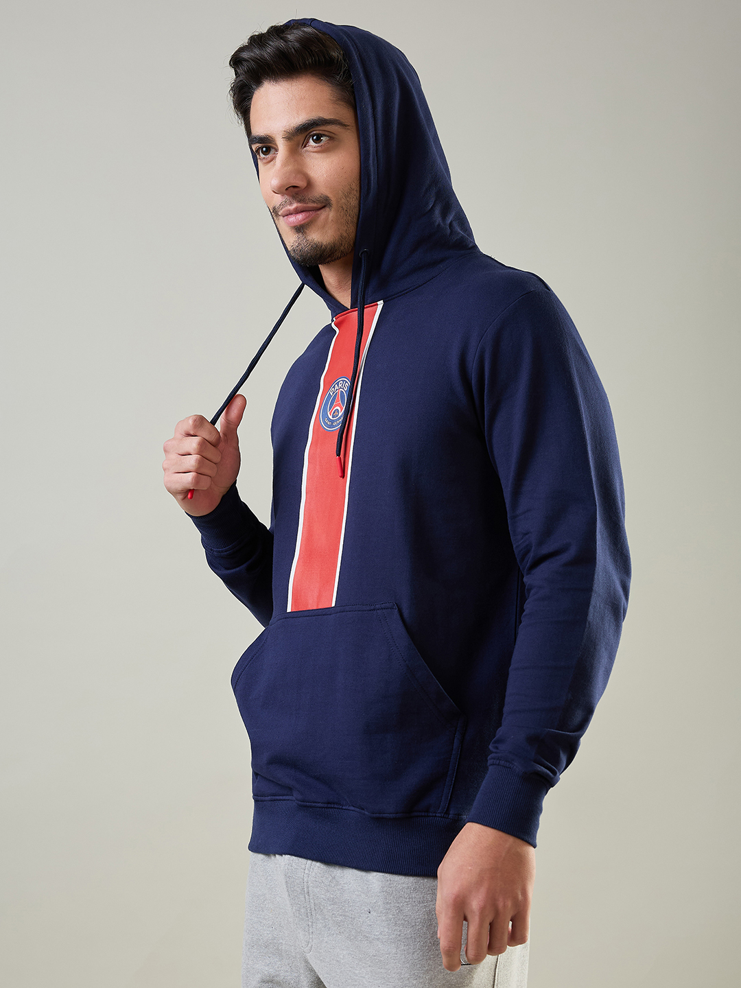 Paris Saint-Germain Men Blue and Red Printed Full Sleeves Pullover Cotton Sweatshirts (3)