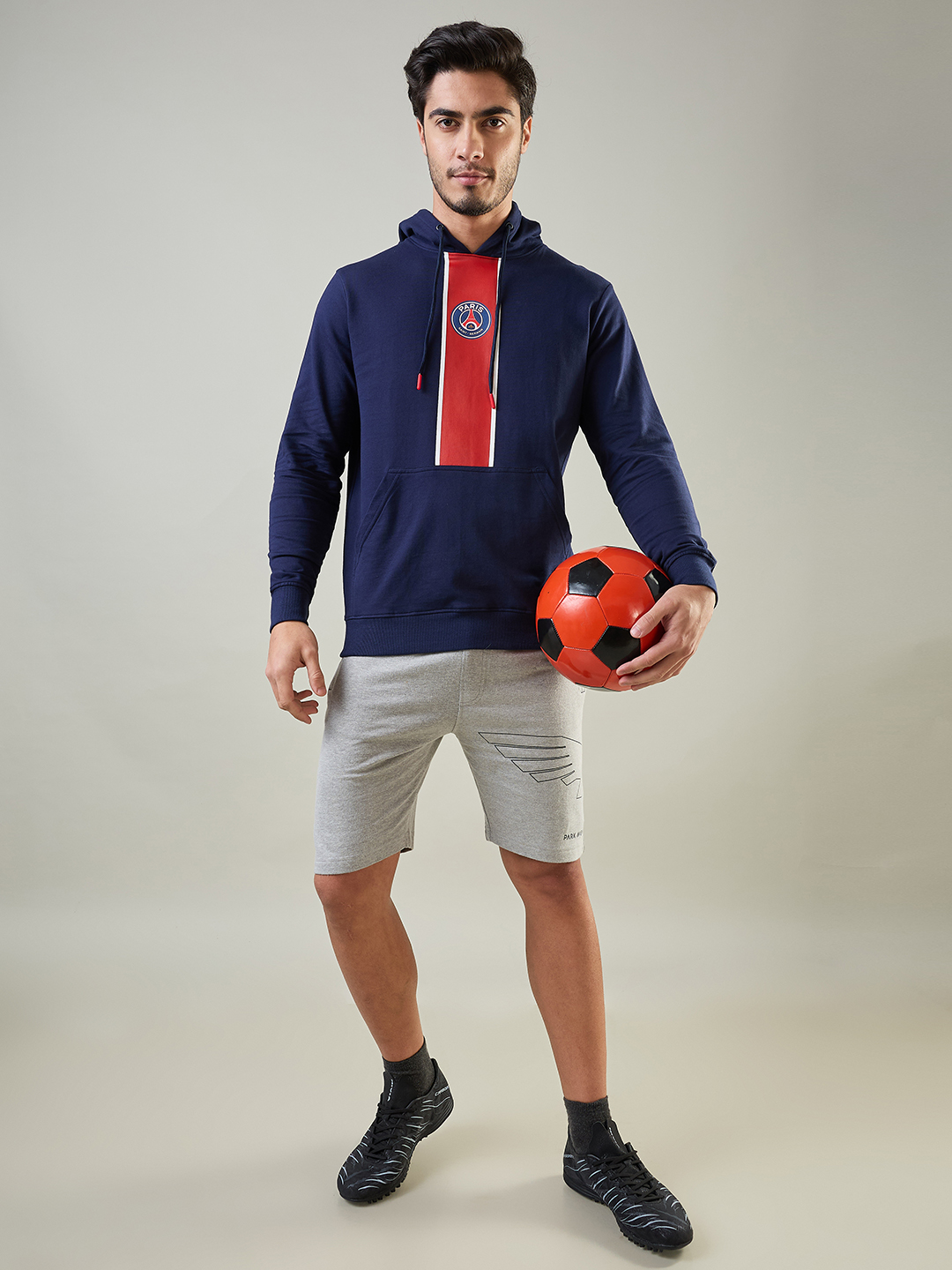 Paris Saint-Germain Men Blue and Red Printed Full Sleeves Pullover Cotton Sweatshirts (5)