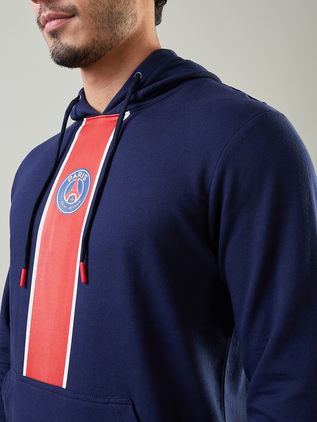 Paris Saint-Germain Men Blue and Red Printed Full Sleeves Pullover Cotton Sweatshirts (4)