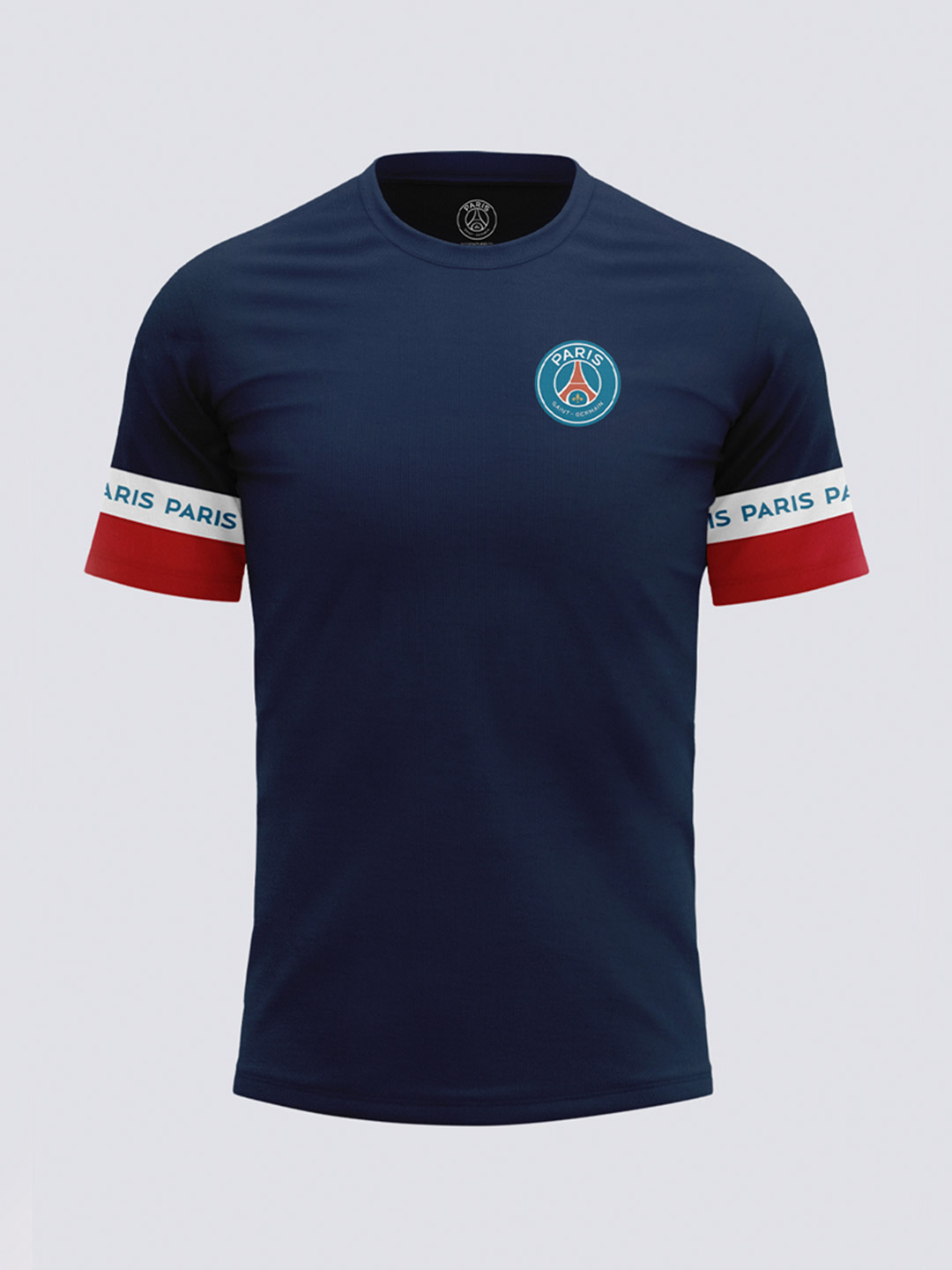 Paris Saint-Germain Men Dark Blue Printed Round Neck T-Shirts (1)