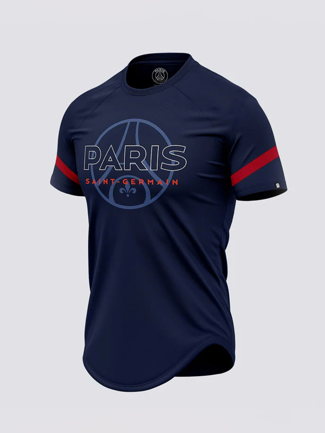 Paris Saint-Germain Men Dark Blue Printed Round Neck T-Shirts (4)