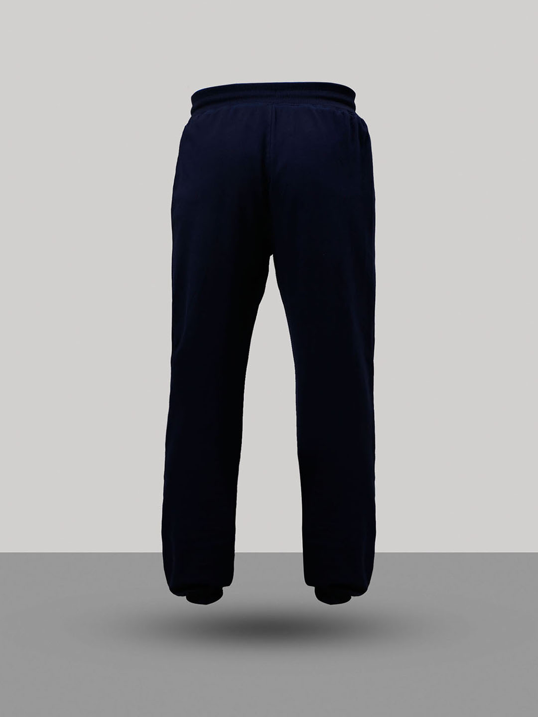 Paris Saint-Germain Men Navy Blue Logo Solid Mid-Rise Cotton Joggers (7)