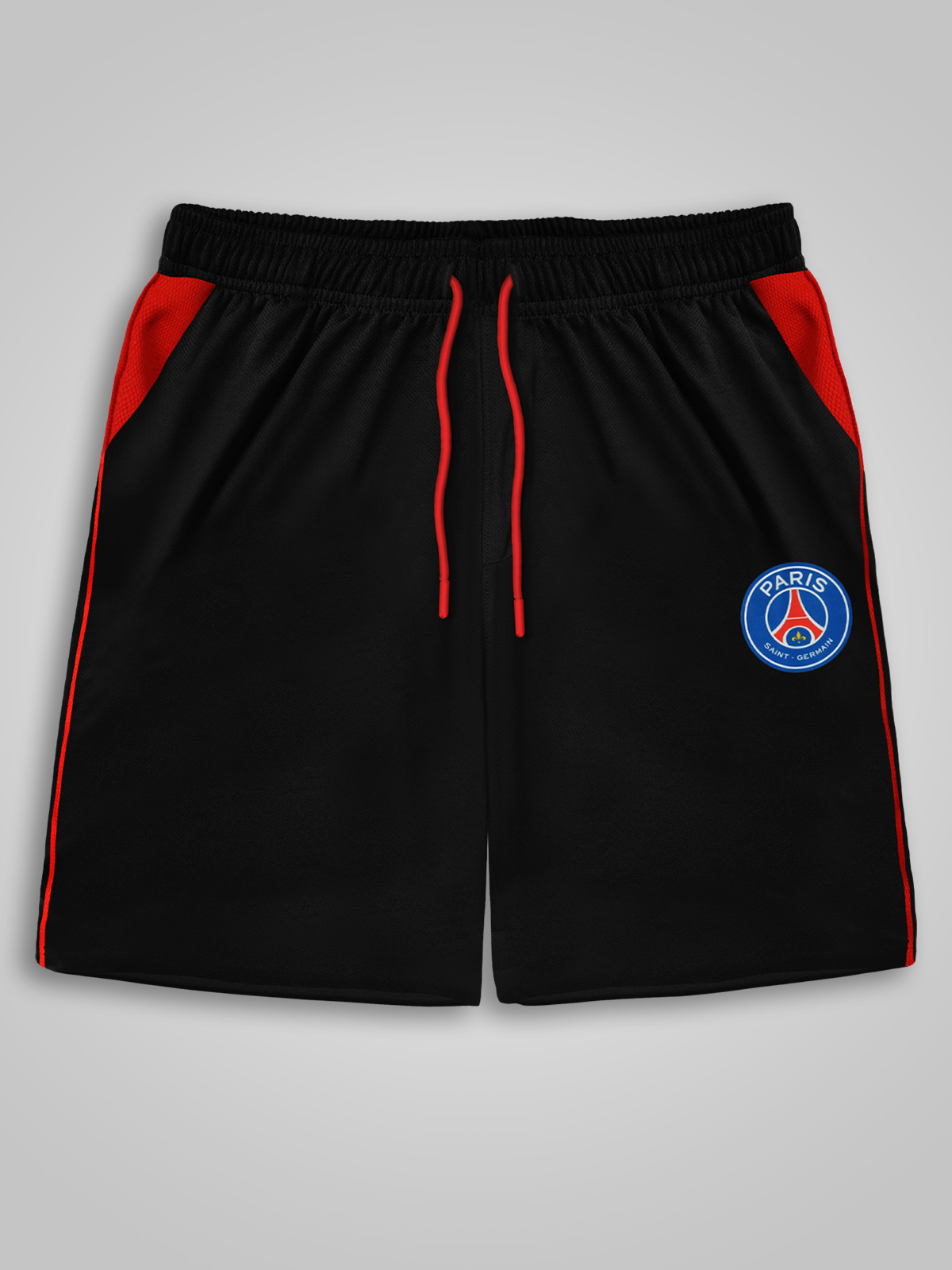 Men Navy Blue Solid Regular Fit Active Polyester Shorts