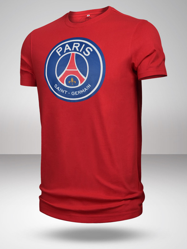 Paris Saint-Germain Men Red Solid Round Neck T-Shirts (1)