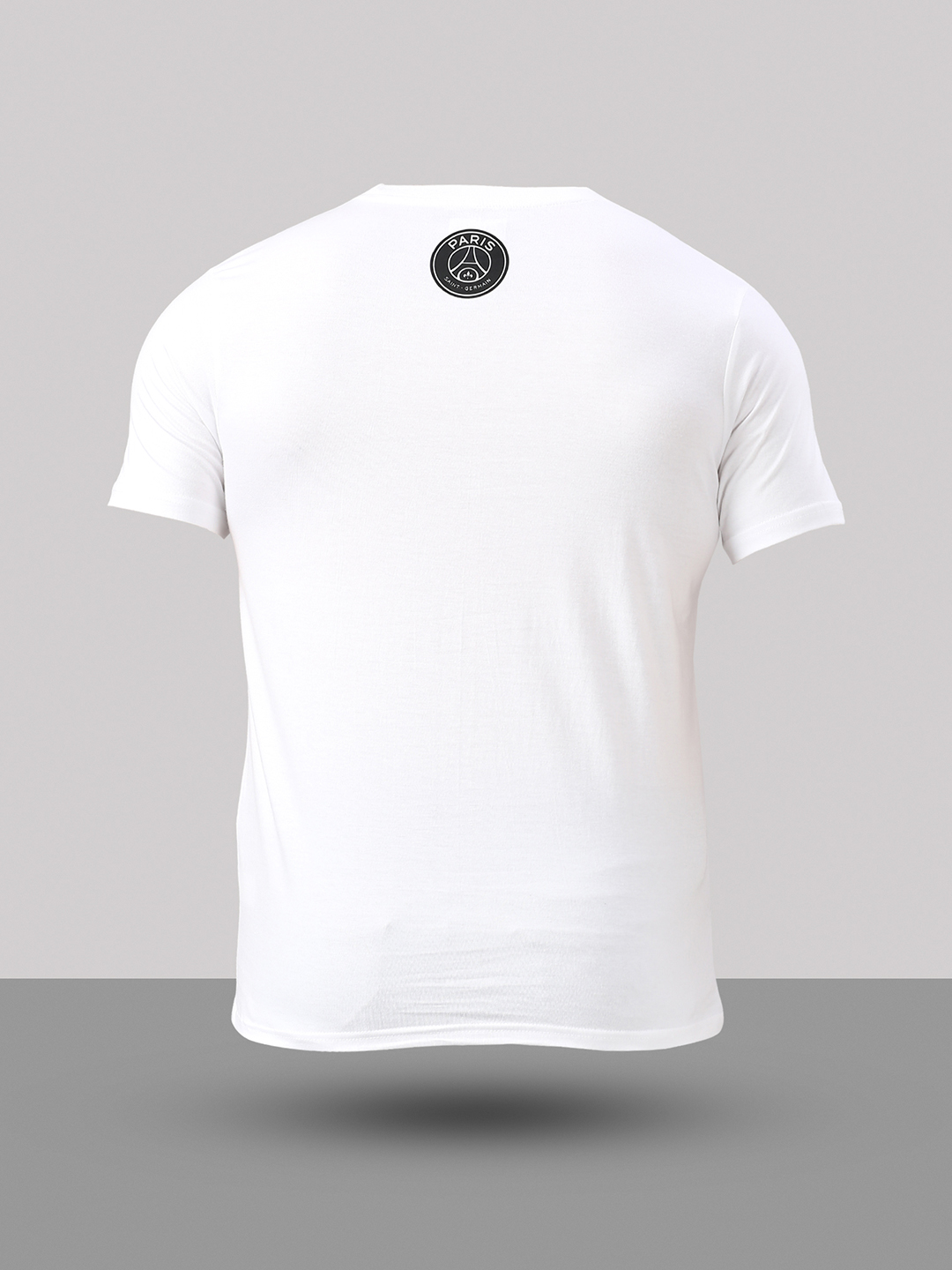 Paris Saint-Germain Men White Printed Round Neck Half Sleeves Cotton T-Shirt (8)