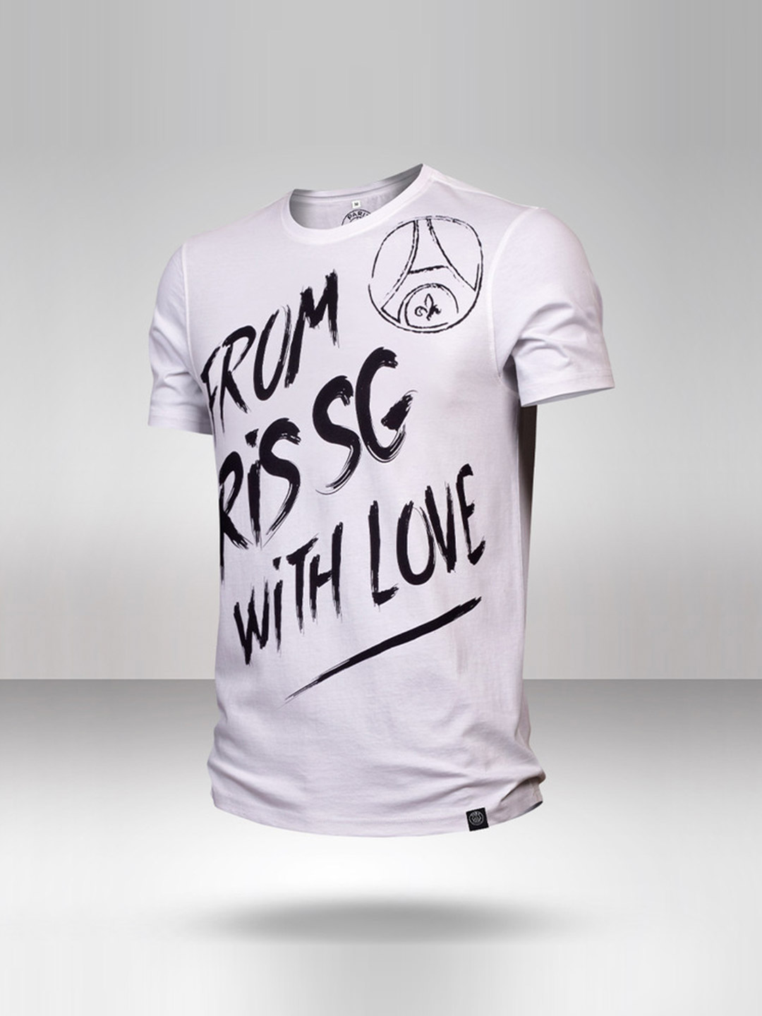 Paris Saint-Germain Paris Saint Germain Oversized Crest T Shirt White (1)