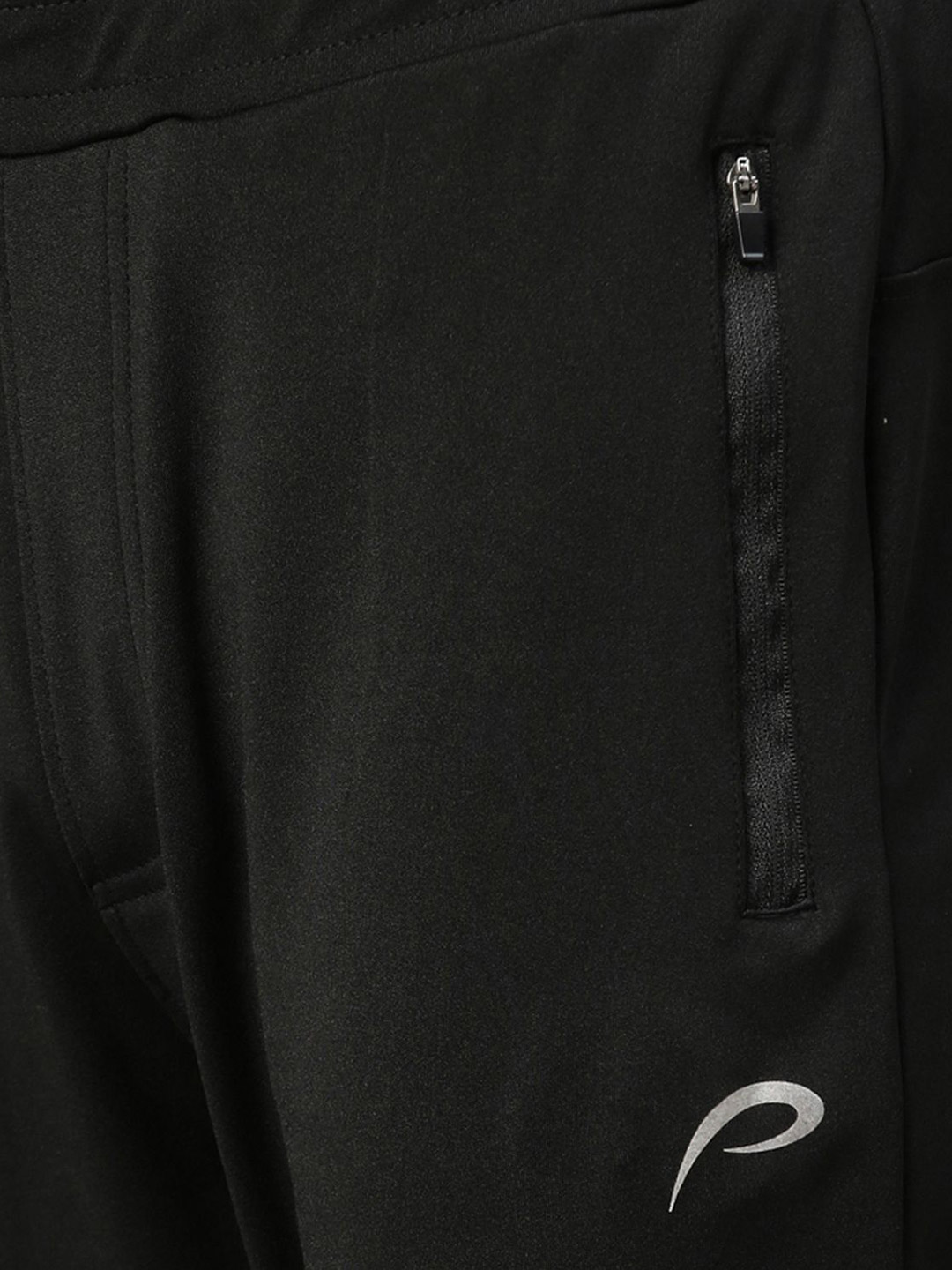 Proline Men Black Solid Regular Fit Polyester Track Pant (1)