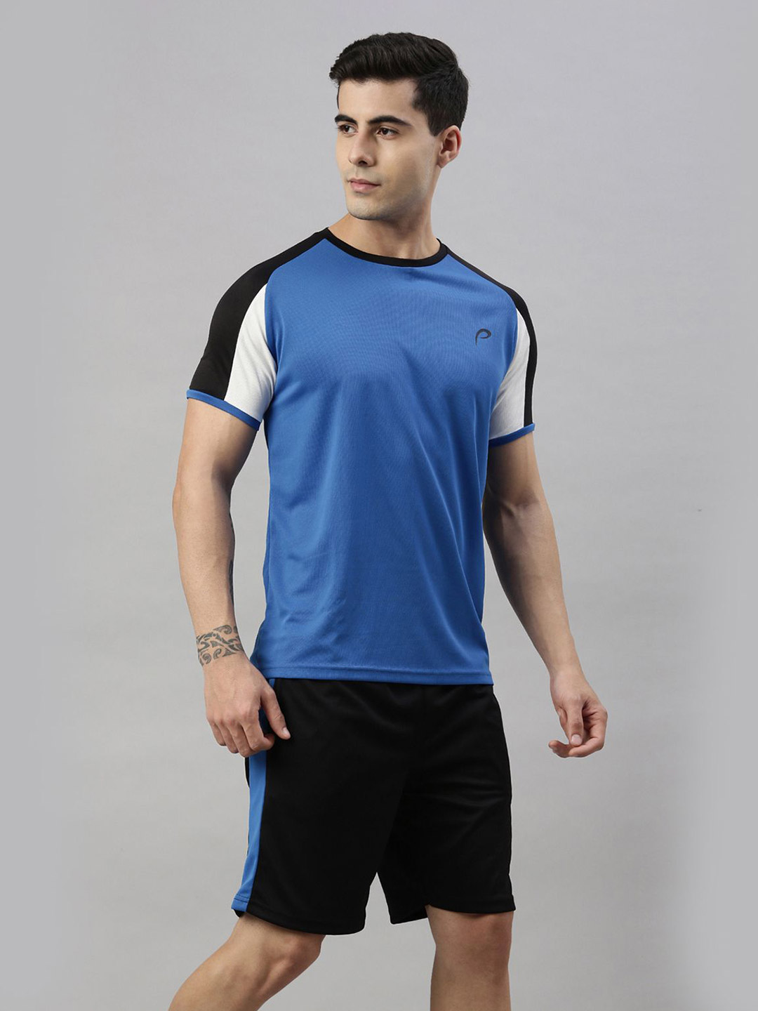 Men's Beige Round Neck Co-Ords Set main image 0