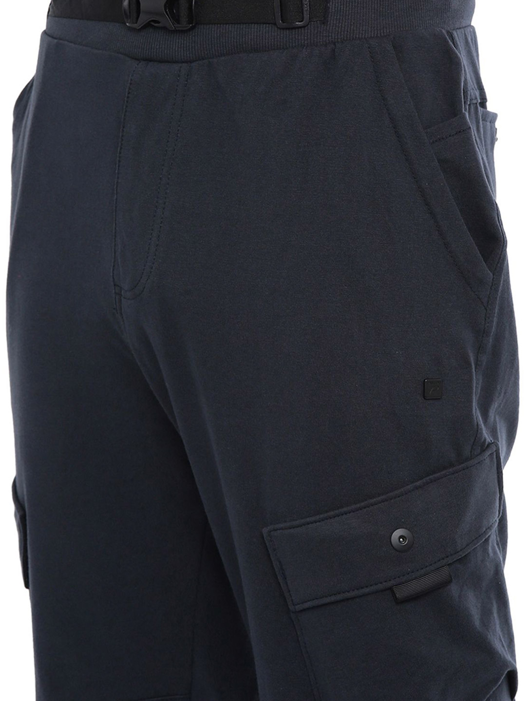 Proline Men Grey Solid Regular Fit Cotton Track Pant (2)