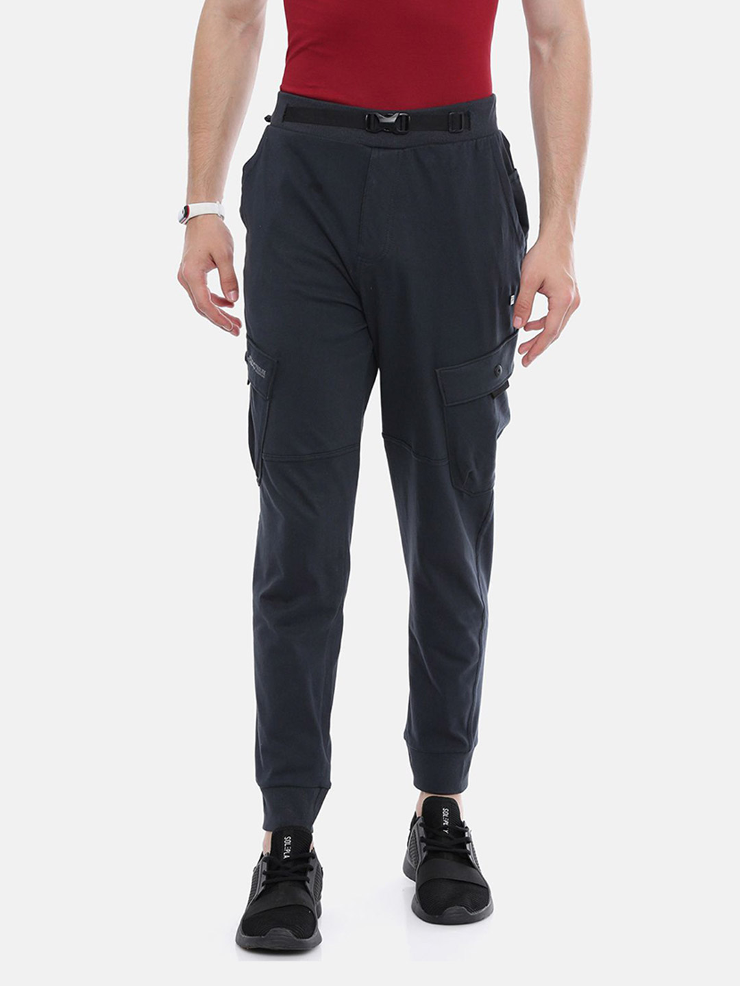Proline Men Grey Solid Regular Fit Cotton Track Pant (3)
