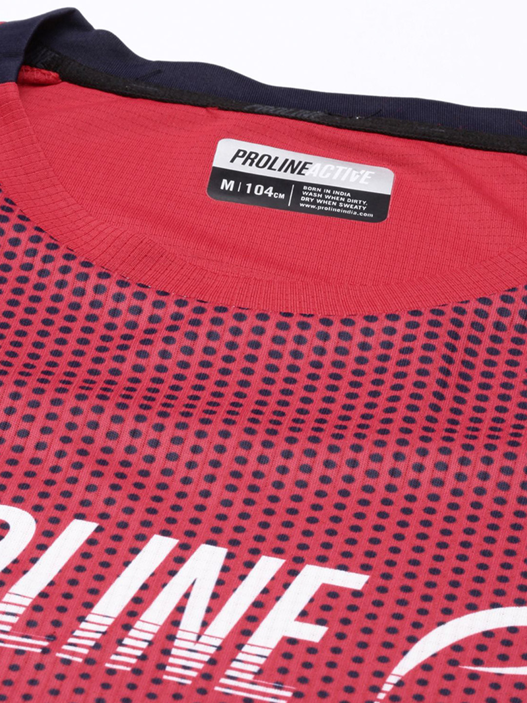 Proline Men Red Graphic Printed Round Neck Polyester T-Shirt (6)