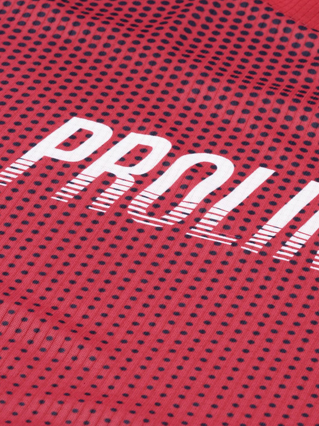Proline Men Red Graphic Printed Round Neck Polyester T-Shirt (7)