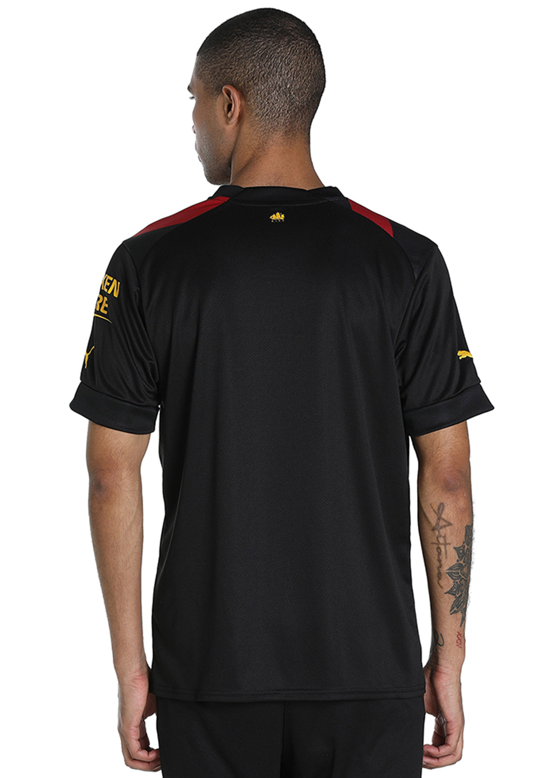 Puma Men Black and Red MCFC Away Replica Jersey (3)