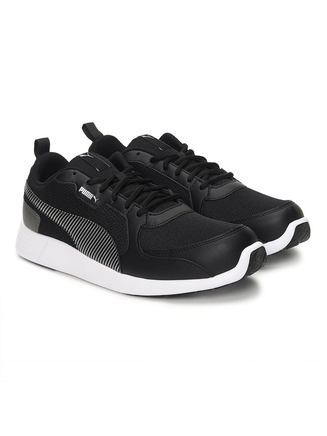 Puma Men Black and Silver Fire run IDP Sports Shoes (1)