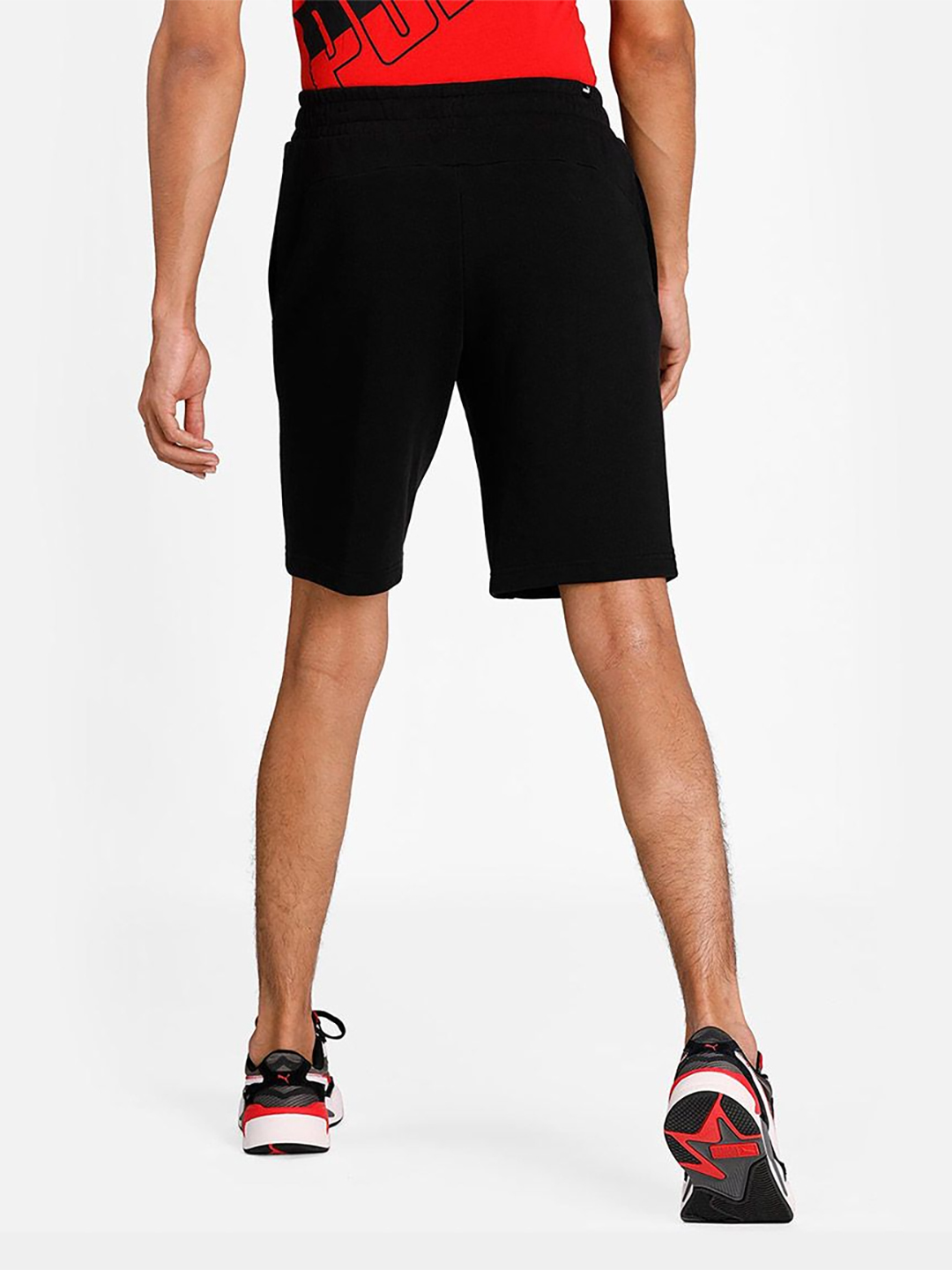 Puma Men Black Big Logo Shorts (3)