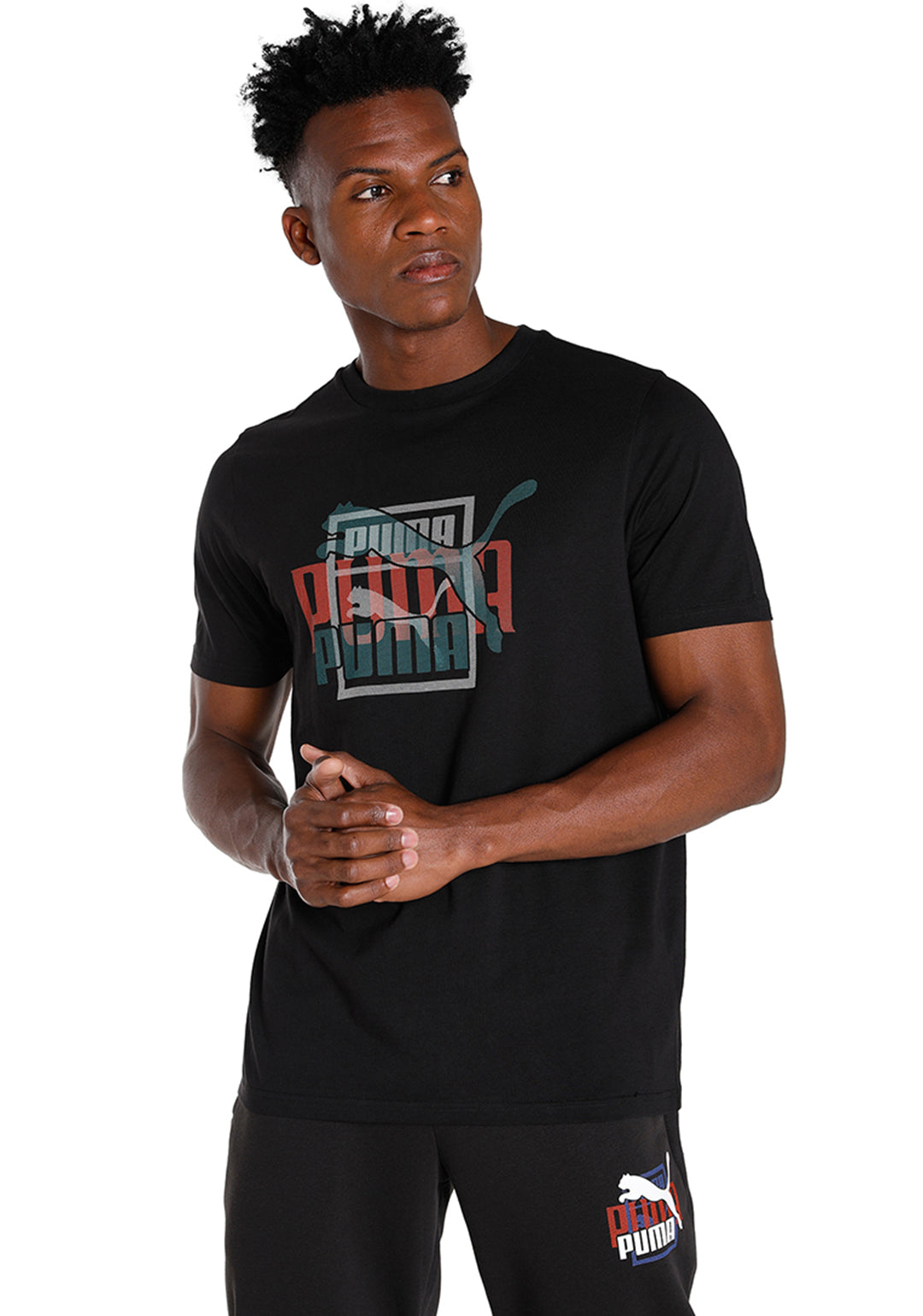 Puma Men Black CLASSICS GEN Graphic T-Shirt (1)